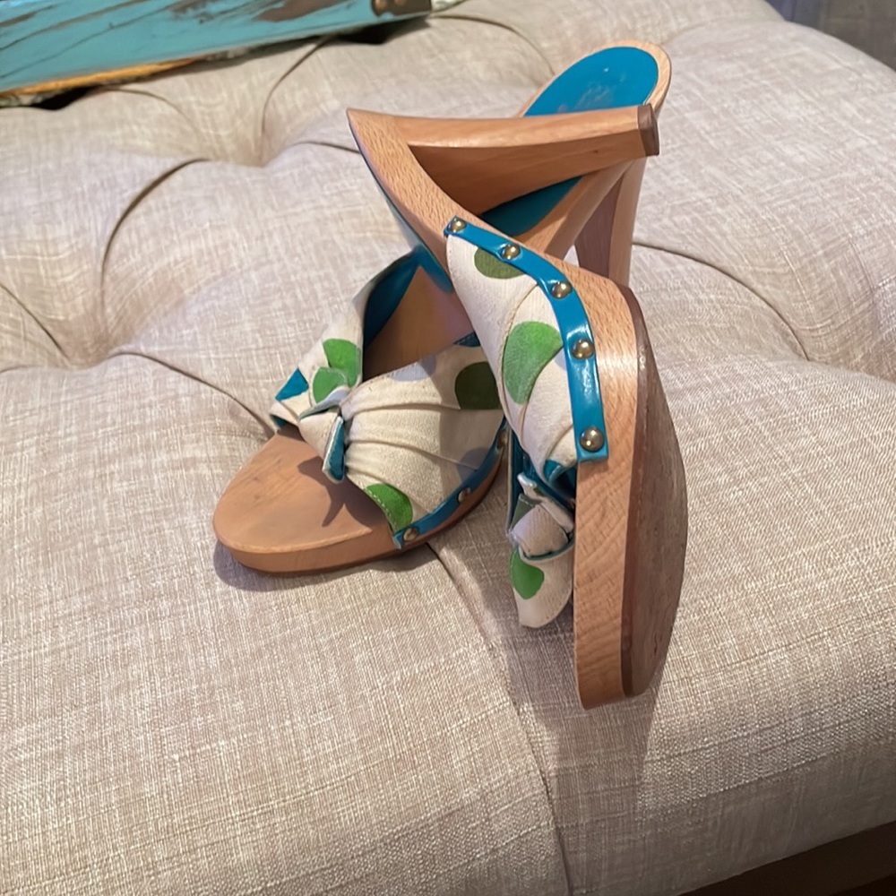 Coach high heel peep toe sandal - Picture 3 of 6